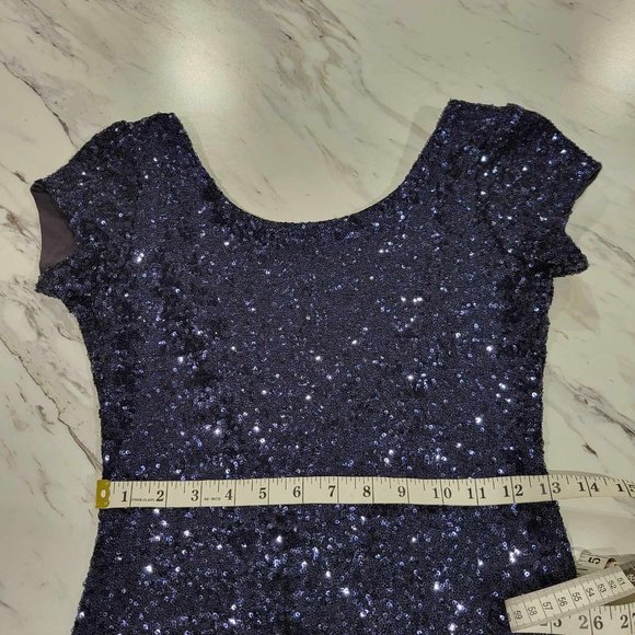 Blue Sequin Dress - Picture 6 of 8